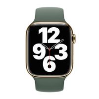 Apple Siliconen solobandje Apple Watch Series 1 - 9 / SE (38/40/41 mm) | Series 10 / 11 (42 mm) - Maat 1 - Eucalyptus