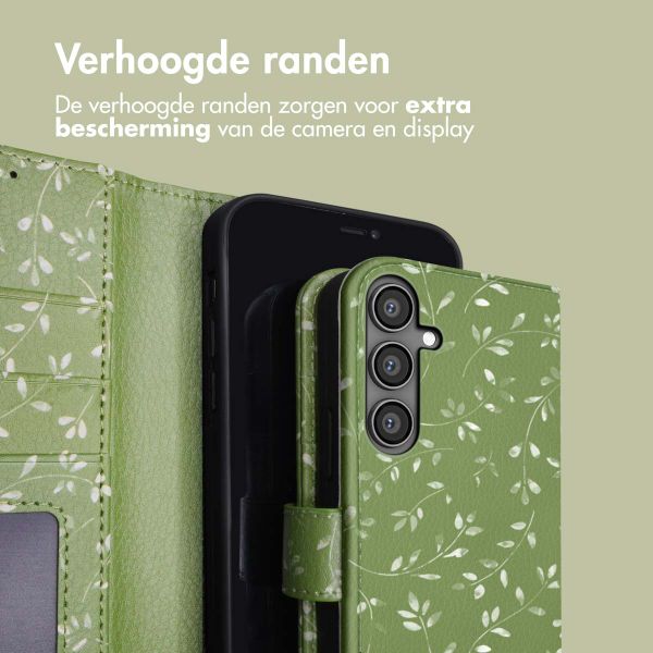 imoshion Design Bookcase Samsung Galaxy S23 FE - Green Flowers