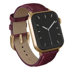 Burga Genuine Leather Band Apple Watch | 38/40/41/42 mm - Mobwife / Gold