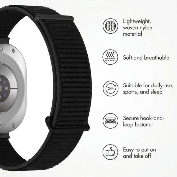 imoshion Nylon Strap Samsung Galaxy Watch Ultra 2 (2026) / Ultra (2024/2025) - Black