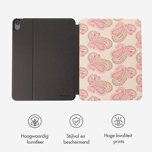Selencia Vivid tablethoes Apple iPad 11 (2025) 11 inch A16 / iPad 10 (2022) 10.9 inch - Paisley Blush