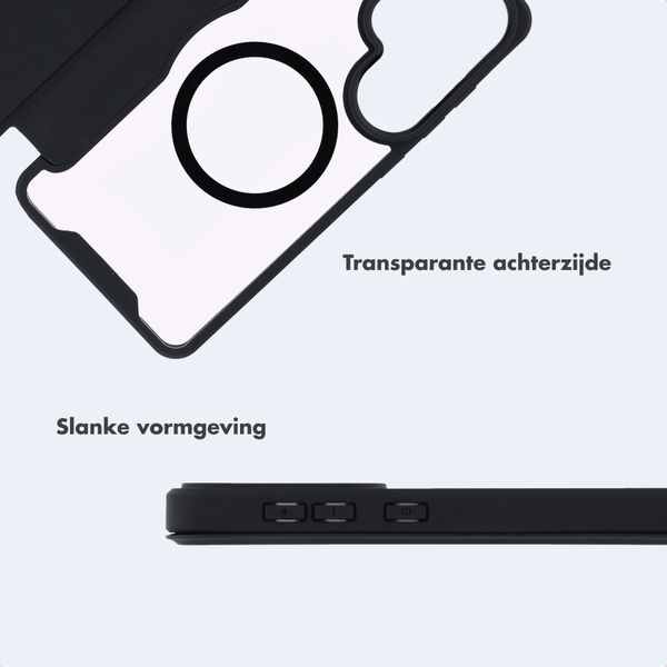 imoshion Transparante Bookcase met MagSafe Samsung Galaxy S26 Ultra - Zwart