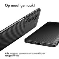 imoshion Carbon Softcase Backcover Motorola Moto G41 - Zwart