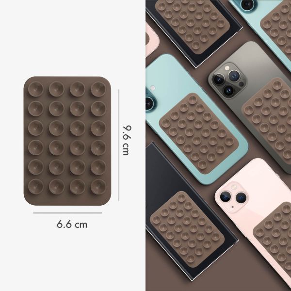 Selencia MagSafe zuignap telefoonhouder - Taupe