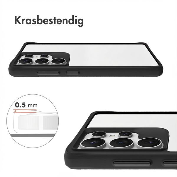 imoshion Rugged Hybrid Case Samsung Galaxy S25 Ultra - Zwart