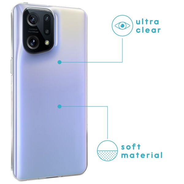 imoshion Softcase Backcover Oppo Find X5 Pro (5G) - Transparant