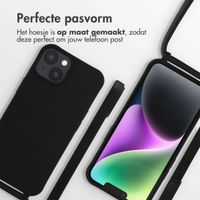 imoshion Siliconen hoesje met koord Apple iPhone 14 - Zwart