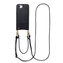 Selencia Nova Telefoonhoes met Koord en Pashouder Apple iPhone 16e - Zwart