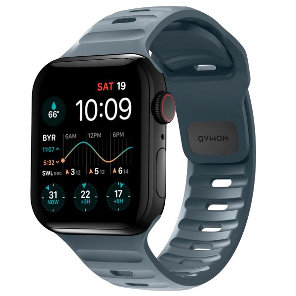 Nomad Sport band FKM Apple Watch Series 1 t/m 10 / SE / Ultra (2) (44/45/46/49 mm) - Marine Blue