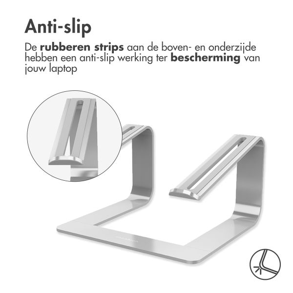 imoshion Aluminium Laptop Stand - Laptop standaard - Bureau - Universeel - Zilver