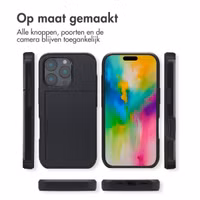 imoshion Backcover met pasjeshouder Apple iPhone 16 Pro - Zwart