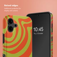 Selencia Vivid Back Cover with MagSafe Apple iPhone 16 - Wavy Swirl Orange Fern