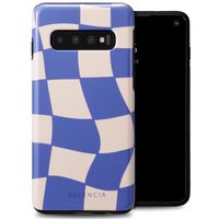 Selencia Vivid Backcover Samsung Galaxy S10 - Groovy Sapphire Blue