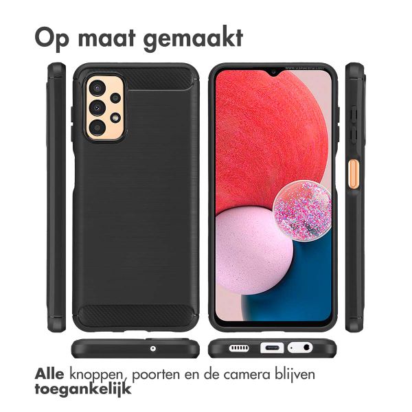 imoshion Brushed Backcover Samsung Galaxy A13 (5G) - Zwart