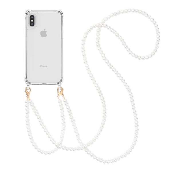 imoshion Backcover met Telefoonkoorden Apple iPhone X / Xs - Parels
