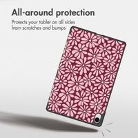 imoshion Design Trifold Case Samsung Galaxy Tab S11 - Bloom Love Blush