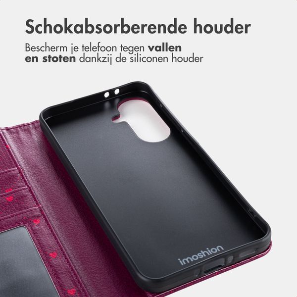 imoshion Design Bookcase Samsung Galaxy A37 (5G) - Crush Check Coral Dust