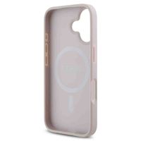 Guess 4G Metal Logo Backcover MagSafe iPhone 16 - Roze