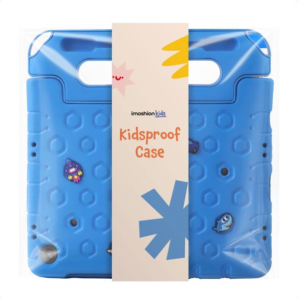 imoshion Kidsproof Tablet Case with Detachable Dolls Apple iPad 9 (2021) 10.2 inch / iPad 8 (2020) 10.2 inch / iPad 7 (2019) 10.2 inch - Blue