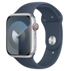 Apple Sport Band Apple Watch Series 1 t/m 11 / SE / Ultra (44/45/46/49 mm) - Maat S/M - Storm Blue