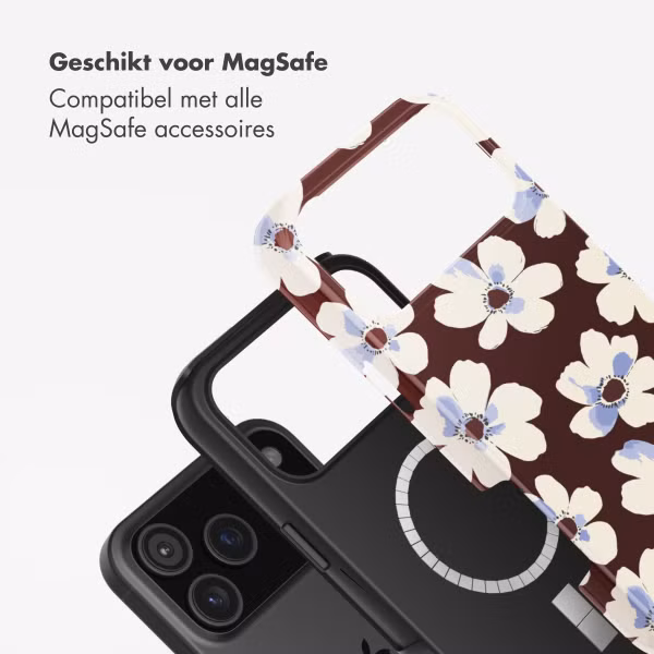 Selencia Vivid Backcover met MagSafe Apple iPhone 17 Pro Max - Choco Flower Pop