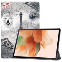 imoshion Design Trifold Bookcase Samsung Galaxy Tab S8 Plus / S7 Plus / S7 FE 5G - Parijs