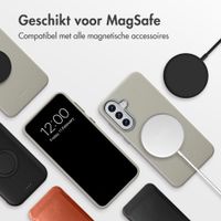 Accezz MagSafe Leather Backcover Samsung Galaxy A57 (5G) - Light Grey