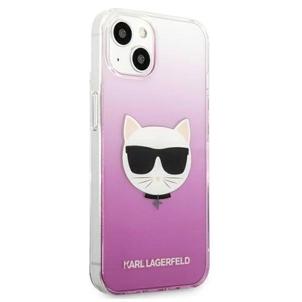 Karl Lagerfeld Hardcase Backcover Choupette iPhone 13 - Roze