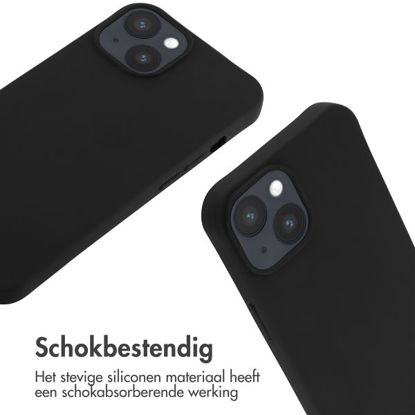 imoshion Siliconen hoesje met koord Apple iPhone 14 - Zwart