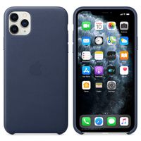 Apple Leather Backcover iPhone 11 Pro Max - Midnight Blue