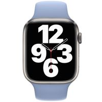 Apple Sport Band Apple Watch Series 1 t/m 9 / SE (38/40/41 mm) | Series 10 / 11 (42 mm) - Blue Fog