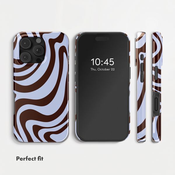 Selencia Vivid Back Cover Apple iPhone 16 Pro - Dream Swirl Chocolate