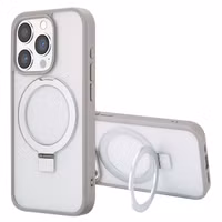 Accezz Ring Stand Backcover met MagSafe Apple iPhone 15 Pro - Grey