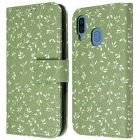 imoshion Design Bookcase Samsung Galaxy A40 - Green Flowers