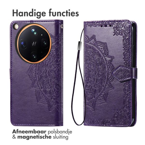 imoshion Mandala Bookcase Oppo Find X9 Ultra - Paars