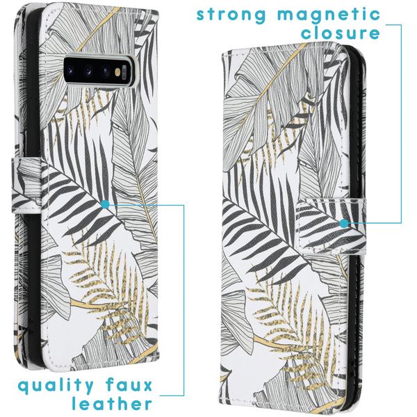 imoshion Design Softcase Bookcase Galaxy S10 - Glamour Botanic
