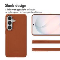 Accezz MagSafe Leather Backcover Samsung Galaxy S26 - Sienna Brown