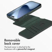 Accezz 2-in-1 Leather Bookcase with MagSafe Apple iPhone 17 Pro - Cedar Green