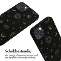 imoshion Siliconen design hoesje met koord Apple iPhone 14 Plus - Sky Black