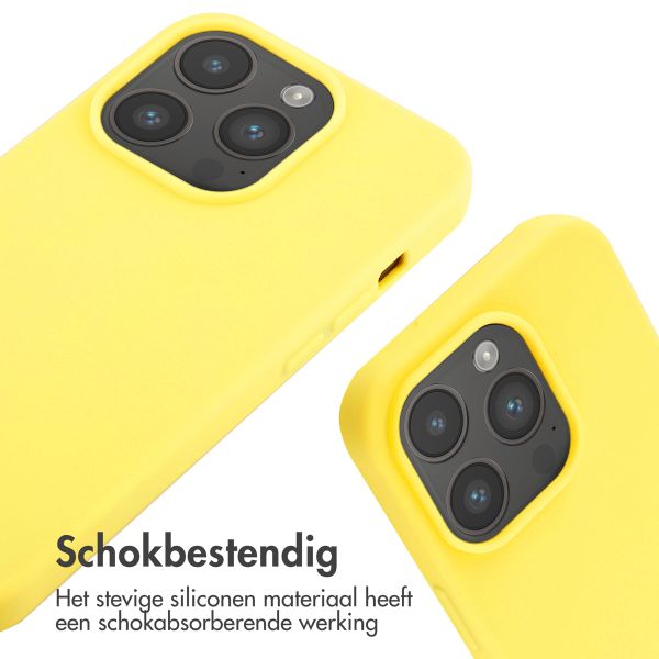 imoshion Siliconen hoesje met koord iPhone 14 Pro - Geel