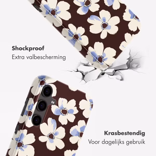 Selencia Vivid Backcover Samsung Galaxy S24 FE - Choco Flower Pop