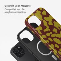 Selencia Vivid Backcover met MagSafe Apple iPhone 15 - Moo'd Olive Dust