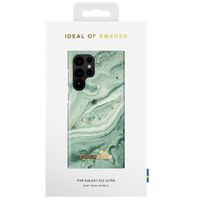 iDeal of Sweden Fashion Backcover Samsung Galaxy S22 Ultra - Mint Swirl Marble