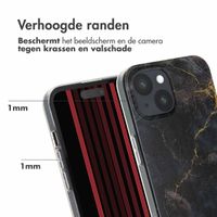 imoshion Design hoesje Apple iPhone 15 - Black Marble Transparent