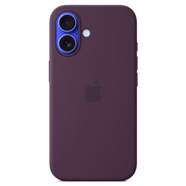 Apple Silicone Backcover MagSafe Apple iPhone 16 - Plum