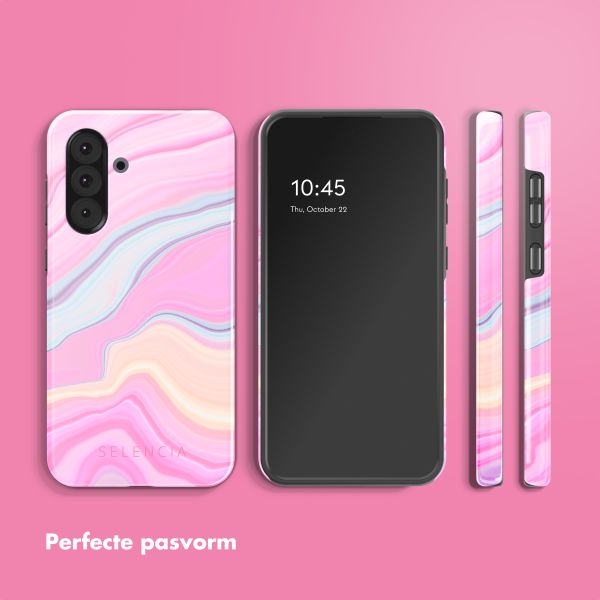 Selencia Vivid Backcover Samsung Galaxy A36 / A56 - Pastel Lipstick Marble