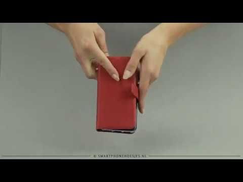 Selencia Echt Lederen Bookcase Samsung Galaxy J6