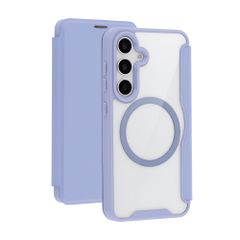 imoshion Transparante Bookcase met MagSafe Samsung Galaxy S25 / S24 - Lila