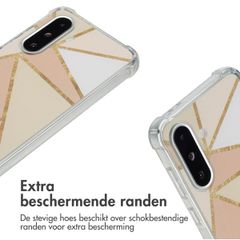 imoshion Design hoesje met koord Samsung Galaxy A36 - Beige Graphic