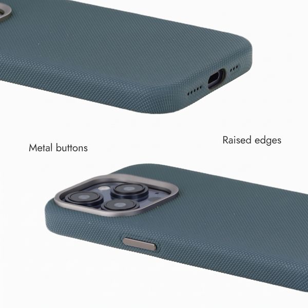 Accezz Mesh Back Cover with MagSafe Apple iPhone 15 Pro - Dark Blue